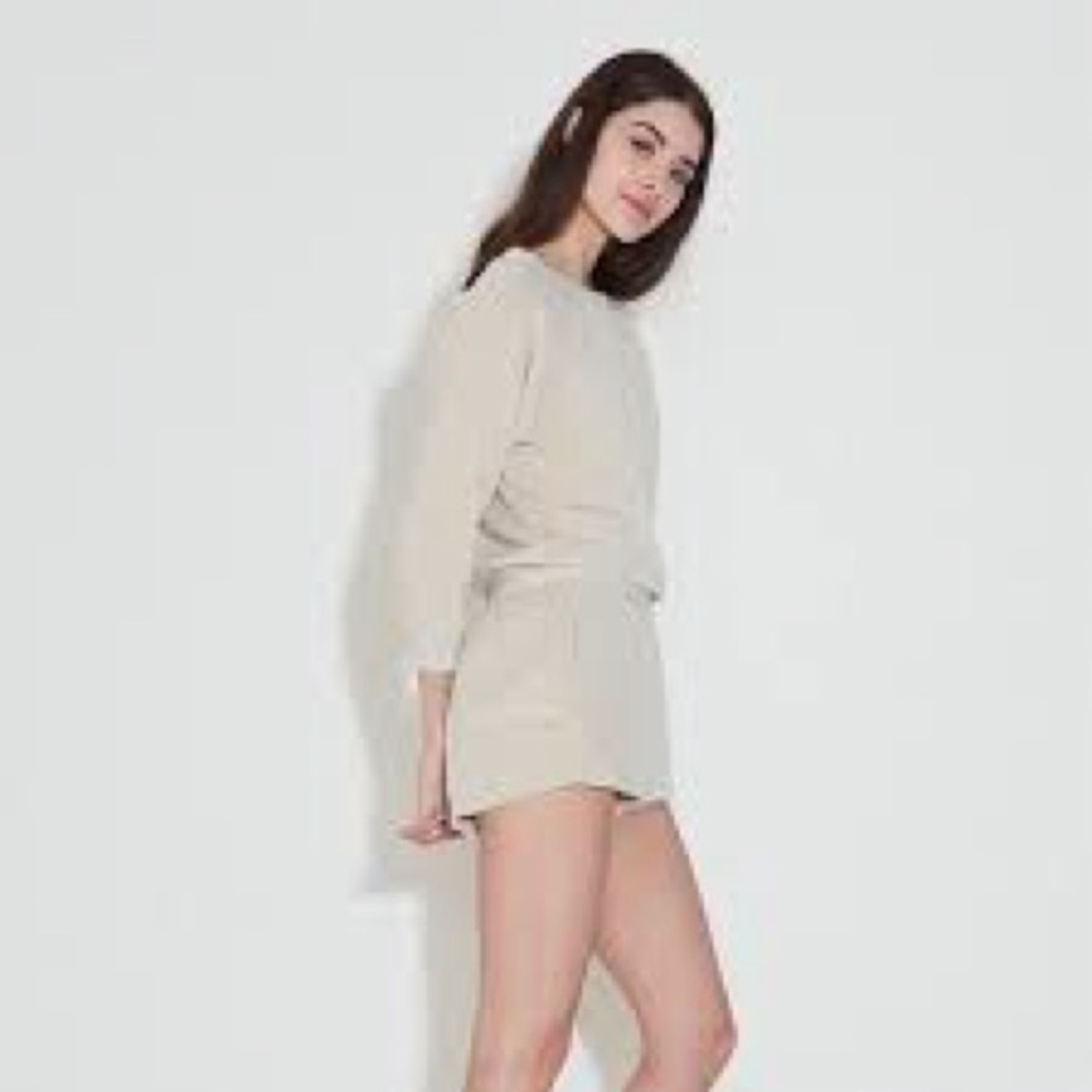 Suzie Kondi Piedra Cream Velour Shorts